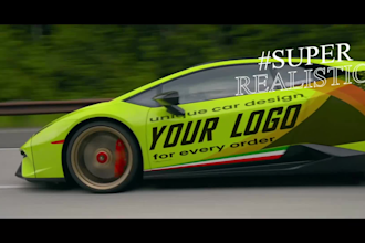 create a lamborghini car race promo video