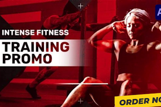 create stunning fitness promo, gym, sports promo video