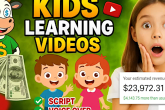 make fun kids learning videos, 3d learning video, kids rhyme, animation for kids