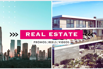 do real estate videos, promos and reels editing