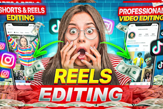 do video editing for instagram reels,youtube shorts,tiktok,podcast or vlog edits