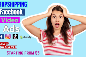 create facebook dropshipping video as for aliexpress products