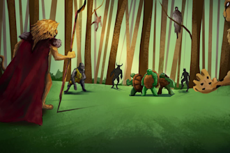 paint stylized childrens book illustrations and book covers