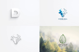 do a clean and minimal logo reveal