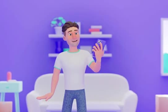 create 3d character explainer animation, motion graphics, 3d character animation