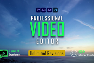 professionally edit videos and video editing
