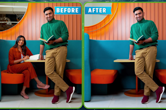 remove person, text, and objects from images