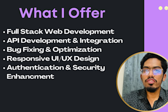 be mern stack developer full stack developer do web application reactjs next js