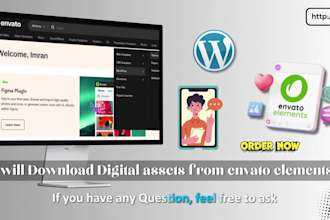 get you digital assets from envato elements website