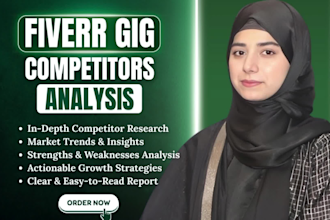 write competitor analysis to improve your fiverr gig SEO promotion