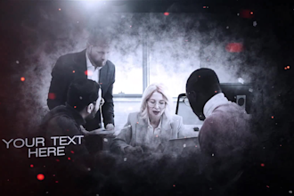 create cinematic intro trailer teaser promo video