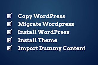 install and setup wordpress theme within 1 hour