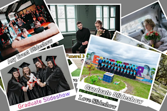 do wedding birthday graduation event photo slideshow video