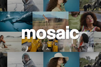 create amazing modern mosaic multi photo video