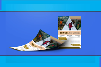 design modern business flyer, poster and brochure