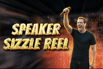 edit powerful sizzle reel for speaker