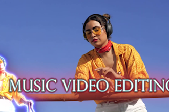 edit music video with uniqe effects