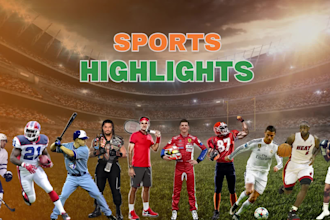 professionally edit football sports highlights videos in HD