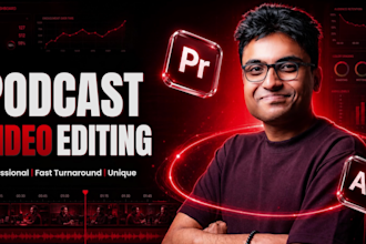 do professional podcast video editing for youtube
