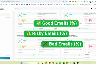 verify, clean and validation your bulk email list