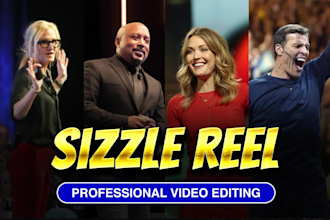 edit professional sizzle reel for speaker