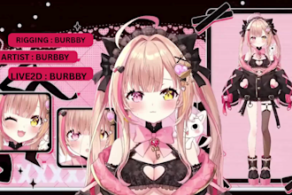 create a live2d vtuber model, anime avatar, and rig