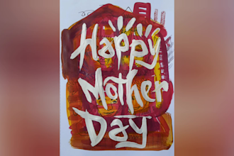 make lettering custome with painting techniques