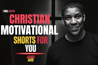 create high quality christian motivational shorts for youtube