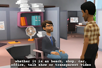 create 3d character explainer video