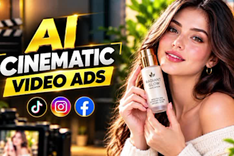create ai video ads, ai commercial videos and ai product ads