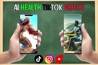 create ai health and fitness tiktok reels videos ads for product