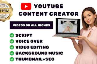 be your youtube video content creator