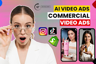create ai commercial videos, ai promo, ai product video ads for social media