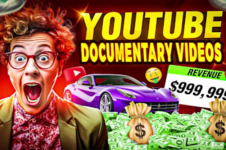 create history documentary videos for youtube , cinematic documentary video edit