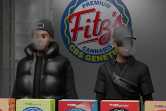 create 3d vape animation, cannabis animation, mylar bag video