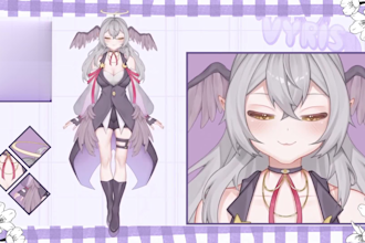 design and rig live2d model, 2d rigging, vtuber commission, vtuber illustration