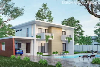 be architect of exterior design, floor plan, 3d rendering