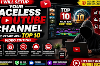create top10 faceless channel with high quality top 10 video editing