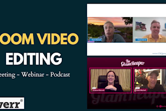 professionally edit zoom videos, meetings, podcast, webinars