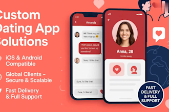 develop dating app website like tinder,bumble social chat app live streaming app