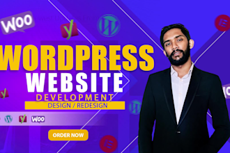 complete wordpress website design and landing page development service