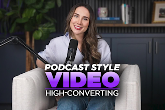 create a podcast ugc style video
