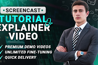 create a screencast tutorial or explainer video for your website or app promo