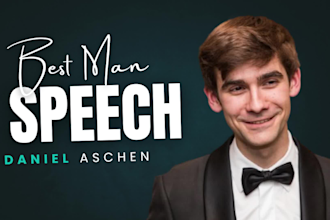 write your best man wedding speech with a tailored presentation