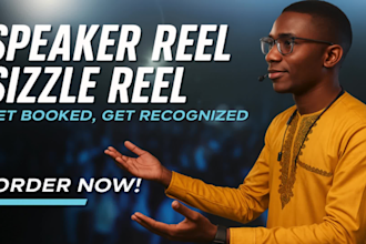 create and edit your speaker sizzle reel, viral demo reel, show reel, hype reels