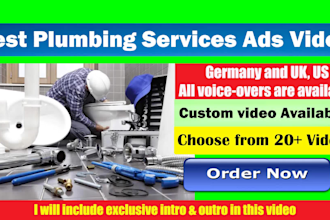 best plumbing services ads video