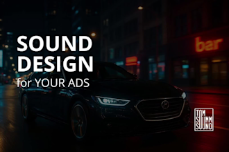 craft professional sound design for your commercial