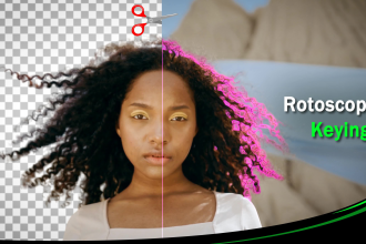 remove the background of any video using keying or rotoscoping