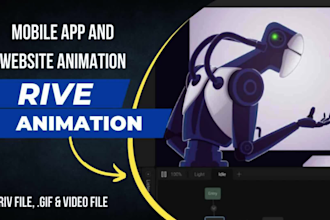 create gif, lottie, rive animation for your website and app