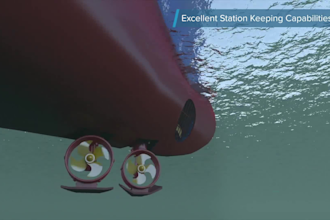 do 3d marine ship heavy lift offshore animation wind farm vessel operation video